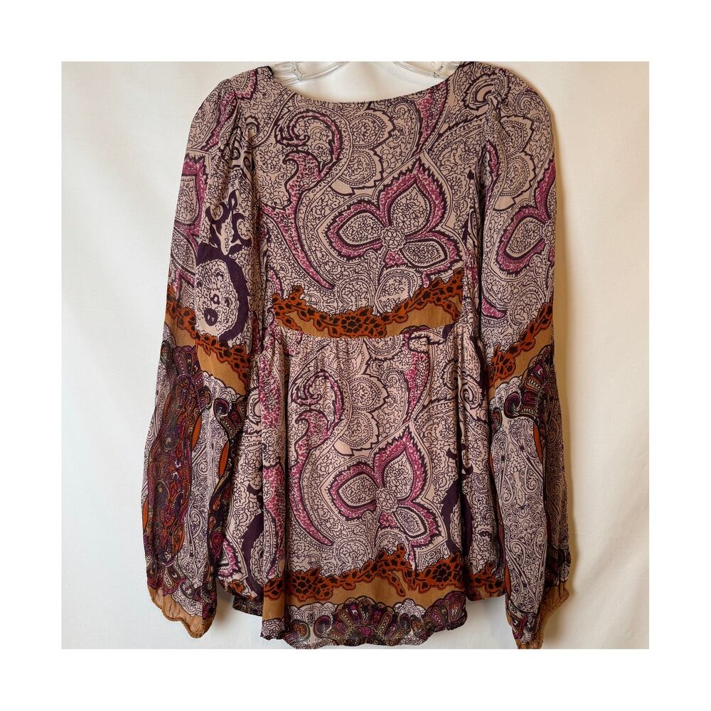 Bila Embroidered Boho Top Size Medium - Picture 3 of 5